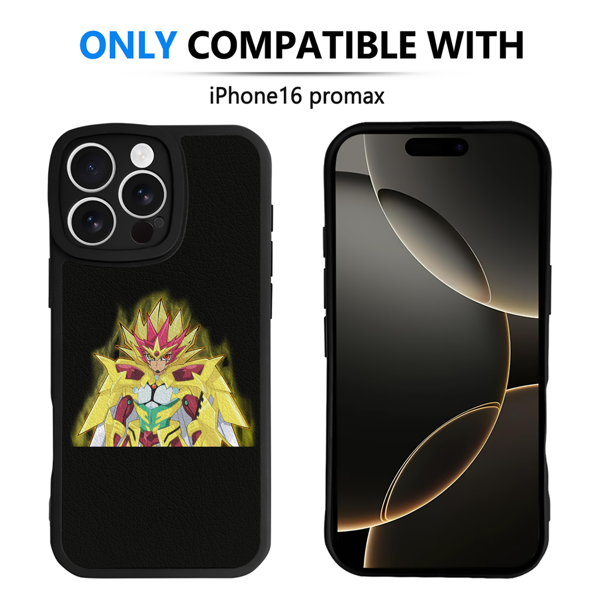 （画像用） 遊☆戯☆王 Yu-Gi-Oh! 【iPhone 16シリーズ対応】シリコンスマホケース（レザー調） 材質：シリコン